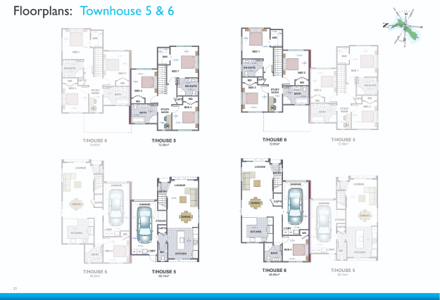 3Townhouse 5 and 6 floor plan